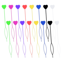 16Pcs Quick Hair Beader Tool Hair Braids Beading Kit Topsy Tail Hair Tool Plastic Loading Beads on Hair Braids Beader Ponytail Maker Automatic Threading Applicator Set Beaded Hairstyles Effortlessly