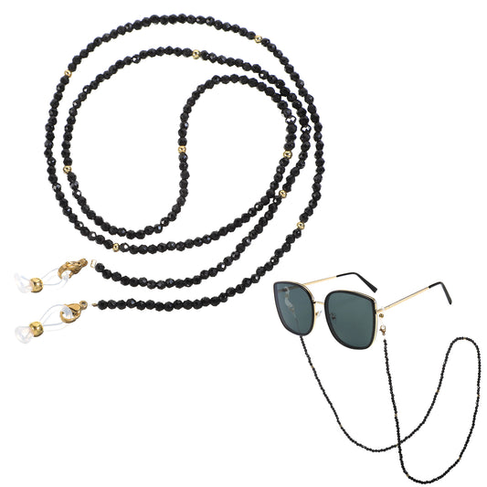 Xthrotsenk Crystal Beaded Eyeglasses Chain for Women Beaded Glasses Chain Sunglasses Neck Cord Holder Eye Glasses Holders Around Neck Crystal Beaded Eyeglasses Strap Eyeglass Lanyard for Girls