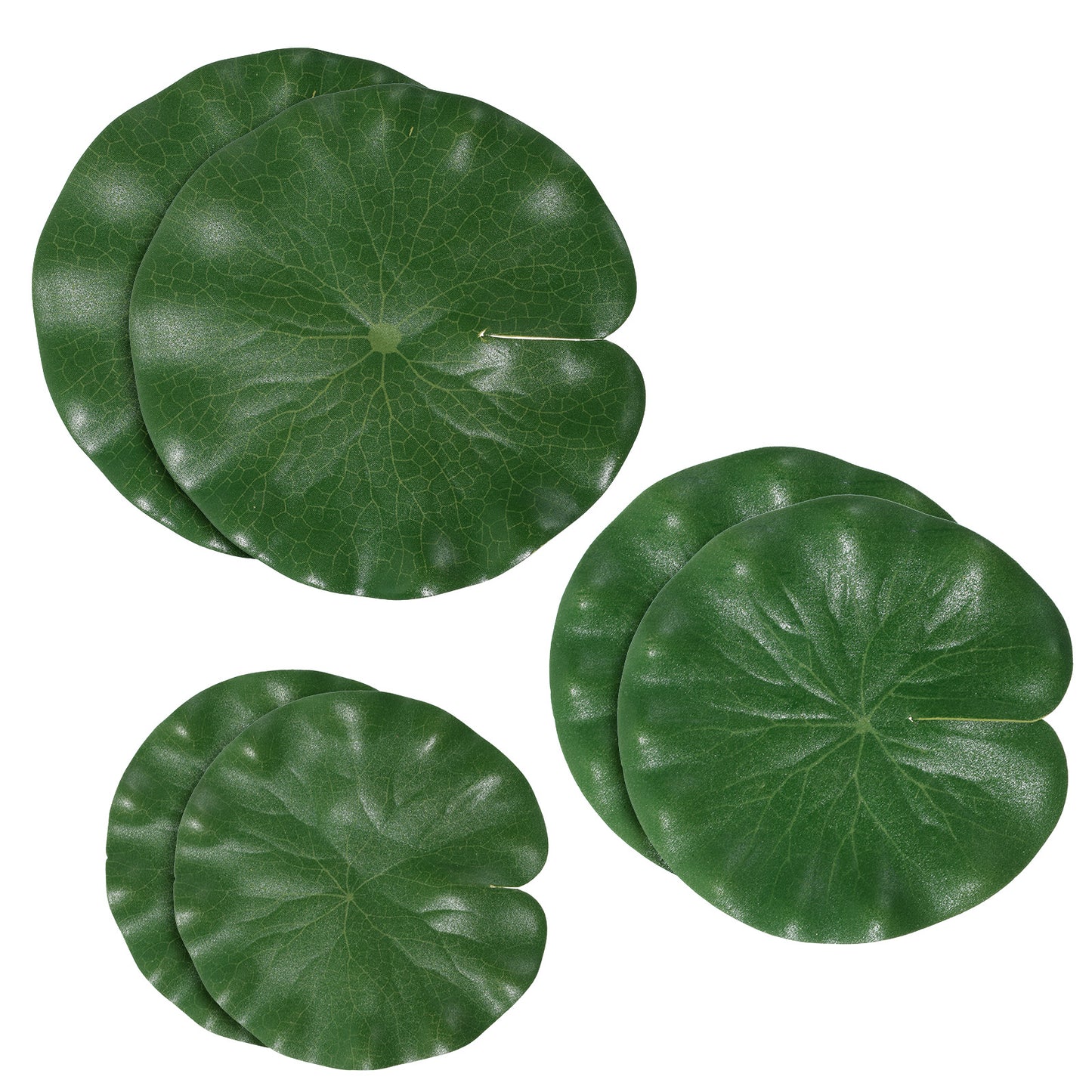 Vin Beauty 6 Pcs Artificial Lily Pads, Realistic Lily Pads Leaves, Floating LilyPad, Artificial Floating Foam Lotus Leaves, Water LilyPad Leave Pond Decor for Pond Pool Koi Fish Garden Decoration