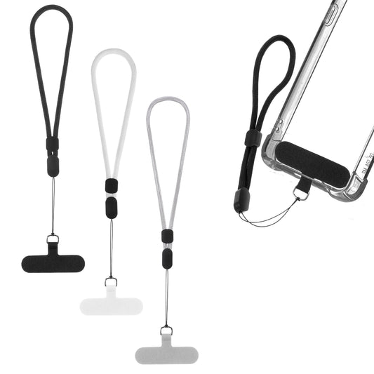 3 Pcs Adjustable Cell Phone Lanyard Wrist Phone Lanyards with Tether Tab for Most Full Coverage Phones Case Anti Theft Wrist Strap Lanyard for Phones
