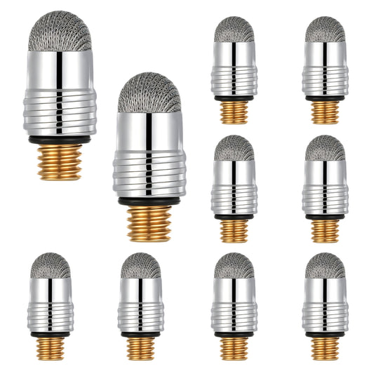 10 Pcs Stylus Tips Replacement Tips Only Universal Mesh Fiber Tip Stylus Pen Tip Replacement, High Sensitivity, Soft, No Scratches