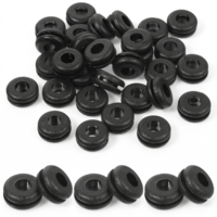 30 PCS Rubber Grommets, 1/4 Inner Diameter 3/8 Drill Hole Firewall Grommet Automotive Eyelet Ring Gasket Rubbers Holes Grommets Wiring Grommet Rubber Hole for Wire Cable Hose Protection