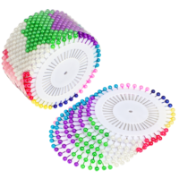 960PCS Straight Pins with Colored Heads, Sewing Pins with Heads 1.4 Inch Multicolor Quilting Pin Colorful Pearlized Corsage Stick Pin for Fabric, DIY Sewing, Crafts Making, Dressmaker