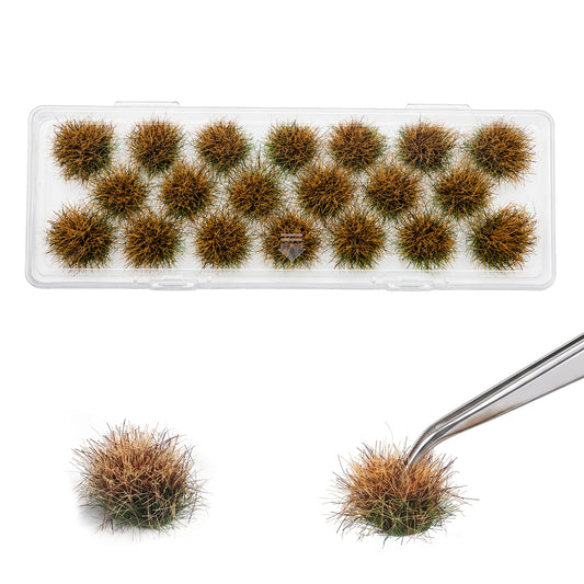 Eldraqth 20 Pcs Static Grass Miniature Plants Model Bushy Tufts Model Kit