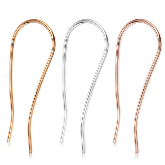3 Pack Metal Hair Fork 4.1 inch U Shape Updo Hair Sticks Alloy 2 Prong Bun Hair Pins Clips Grips French Twist Hair Pin for Women Hair Styling Tool Accessories (Silver, Gold)