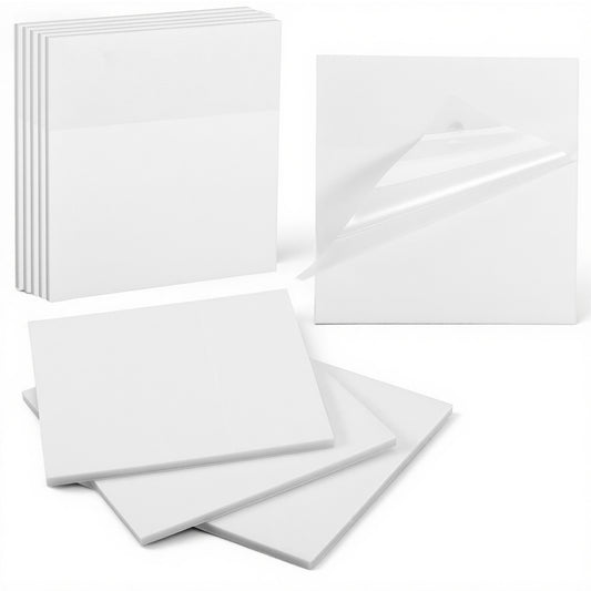 450 Sheets Transparent Sticky Notes, 3 x 3 inch See Through Sticky Notes Self-Adhesive Translucent Note Clear Waterproof Stickys Note Pads for Reading Writing Study Office School Supplies (9 Pads)