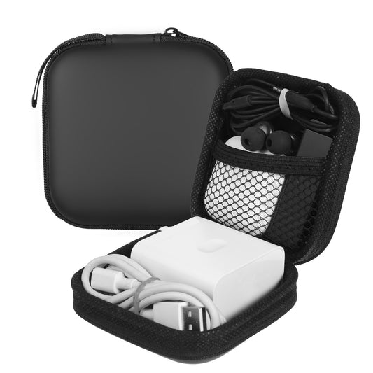 Xelsluthe Charger Case, Waterproof Travel Storage Organizer Bag, Small Charger Organizer, Charger Bag for Power Bank, Cables, USB Drives, Earphones, Mini Electronic Accessories