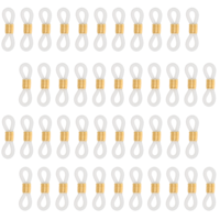 Psyqtsuary 80 Pcs Eyeglass Chain Connector, Eyeglass Chain Ends Anti Slip Rubber Connector Rubber Loops Eyeglasses Strap Accessories for Glasses Straps Holder Sunglasses strap