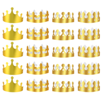 FdcLixuvol 4 Type Gold Paper Crowns, 20 Pcs Golden King Crowns Foil Paper Gold Crown Birthday King Crown for Birthday Celebration Baby Shower Photo Props Wedding Anniversary