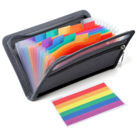 Accordion File Organizer 13 Pocket Expanding File Folder with Safe Zipper and Front Pencil Pouch A6 Size Portable Receipt Bill Tax Coupon Organizer School Office Supplies, Gray