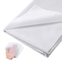 Fusible Interfacing Fabric for Sewing, White Non-Woven Iron-On Interfacing, Light to Medium Weight, Single-Sided and Double-Sided, for Crafts, Quilting, Collars, Cuffs, and DIY Projects