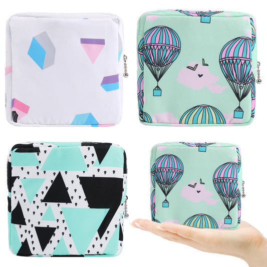 QfwdfcTrenz 3 Pcs Sanitary Napkin Storage Bag Reusable Tampon Towel Holder Portable Period Bags with Zipper Feminine Product Organizer for Storing Sanitary Napkins Lipstick Credit Cards