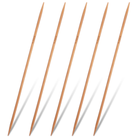 5 Pcs Bamboo Double Pointed Knitting Needles 10“(25cm) Size US 6 (4mm) Sweater Stitching Needles for Handmade Creative DIY Knitting Craft Yarn