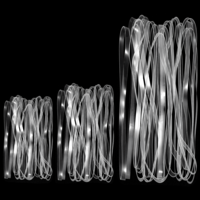 150PCS Clear Rubber Bands for Crafts, Transparent TPU Rubberband Clear Elastic Bands for Home Office Crafts Wrapping (Perimeter: 20/25/40cm)
