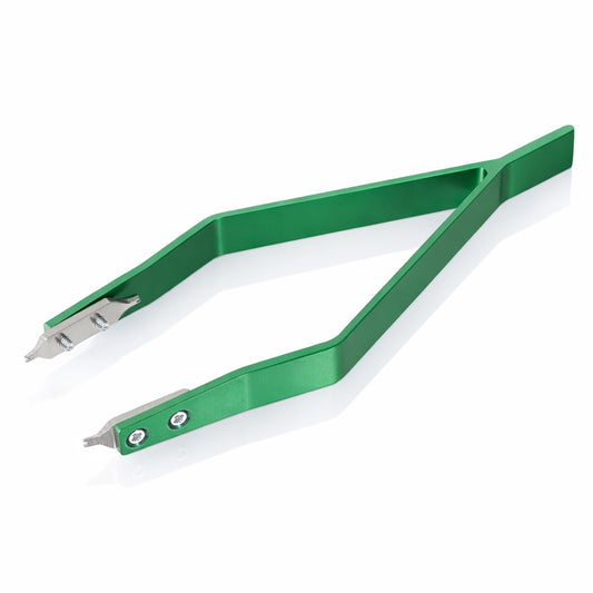 Exircy V Shaped Watch Spring Bar Tweezers, Watch Spring Bar Tool Watches Bracelet Removal Tool Watches Strap Removal Tools for Watchmaker Repair (Green)