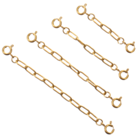 4 PCS Jewelry Extenders for Necklaces, Necklace Extender Gold, Bracelet Extender Gold Necklace Extenders for Women Chain-Extenders for Necklaces Chains for Jewelry Making Delicate Jewelries