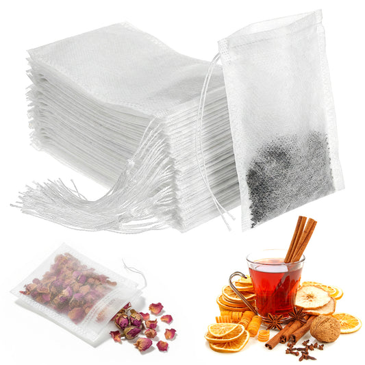 200 PCS Drawstring Tea Bags Empty Tea Bags for Loose Teas