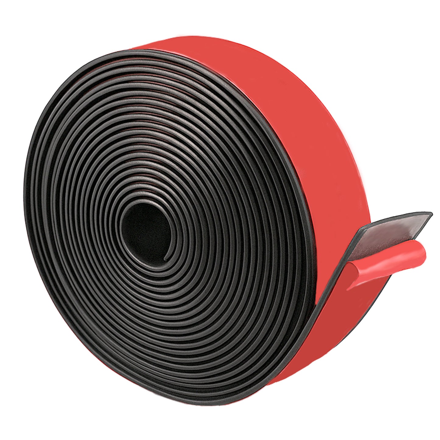 Self Adhesive Rubber Strip, 10mm(W) x 2mm(T) x 4m(L) Solid Neoprene Rubber Seal Strip with Adhesive Backing Rubber Tape Roll for DIY Gaskets, Pads, Crafts, Flooring Protection, Support, Leveling