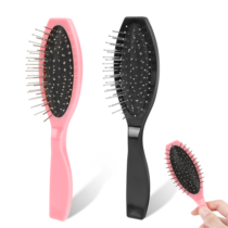 Wig Brushes for Synthetic Hair, Metal Bristle Doll Hair Brush Air Cushion Scalp Brush Gua Sha Hair Brush Wire Hair Brush Anti Static Wig Comb for Human Hair, Professional Extension Brush for Women