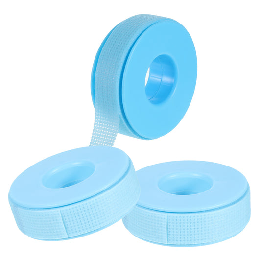 Eyelash Tapes for Lashes Extensions, 3 Rolls Gel Eyelash Tape Adhesive Lash Extensions Supplies Breathable Waterproof Eye Lash Tape Blue Tapes Lashes for Makeup Sensitive Skin Woun (0.59 in x 9.8 Yds)