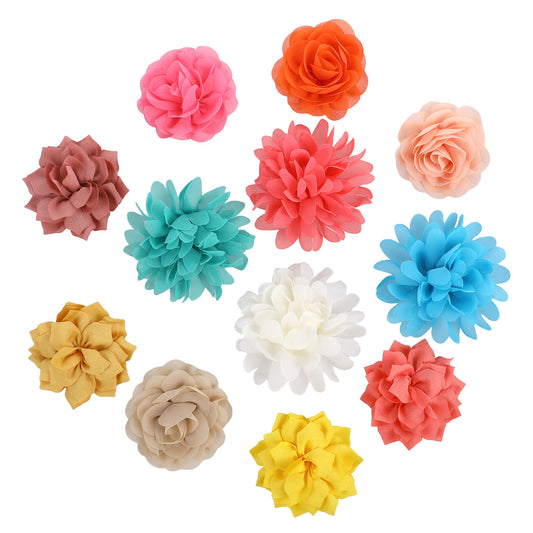 12 Pcs Dog Flower Collar Accessory, Dog Collar Flowers, Multi-Color Pet Flower Collars, Pet Flower Bow Ties Dog Flower, Dog Flower Bow Ties Puppy Charms, Pet Collar Flower for Puppy Collar, 3 Style