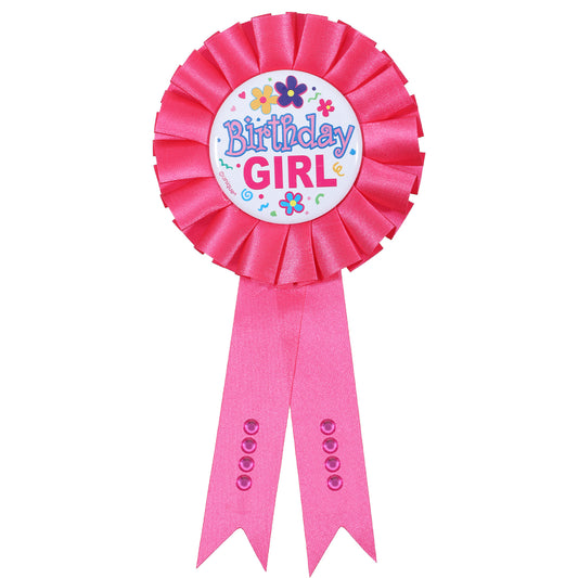 Birthday Girl Pin, Its My Birthday Pin for Women Pink Satin Grosgrain Ribbon Badge Brooch Pins Women Girls Kids for Party Accessories
