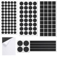132 Pcs Non Slip Furniture Pads Silicone Cuttable Furniture Grippers Chair Leg Pads Anti-Sliding Anti-Scratch Rubber Floor Protectors for Any Furniture and Appliances Round, Square, Rectangle