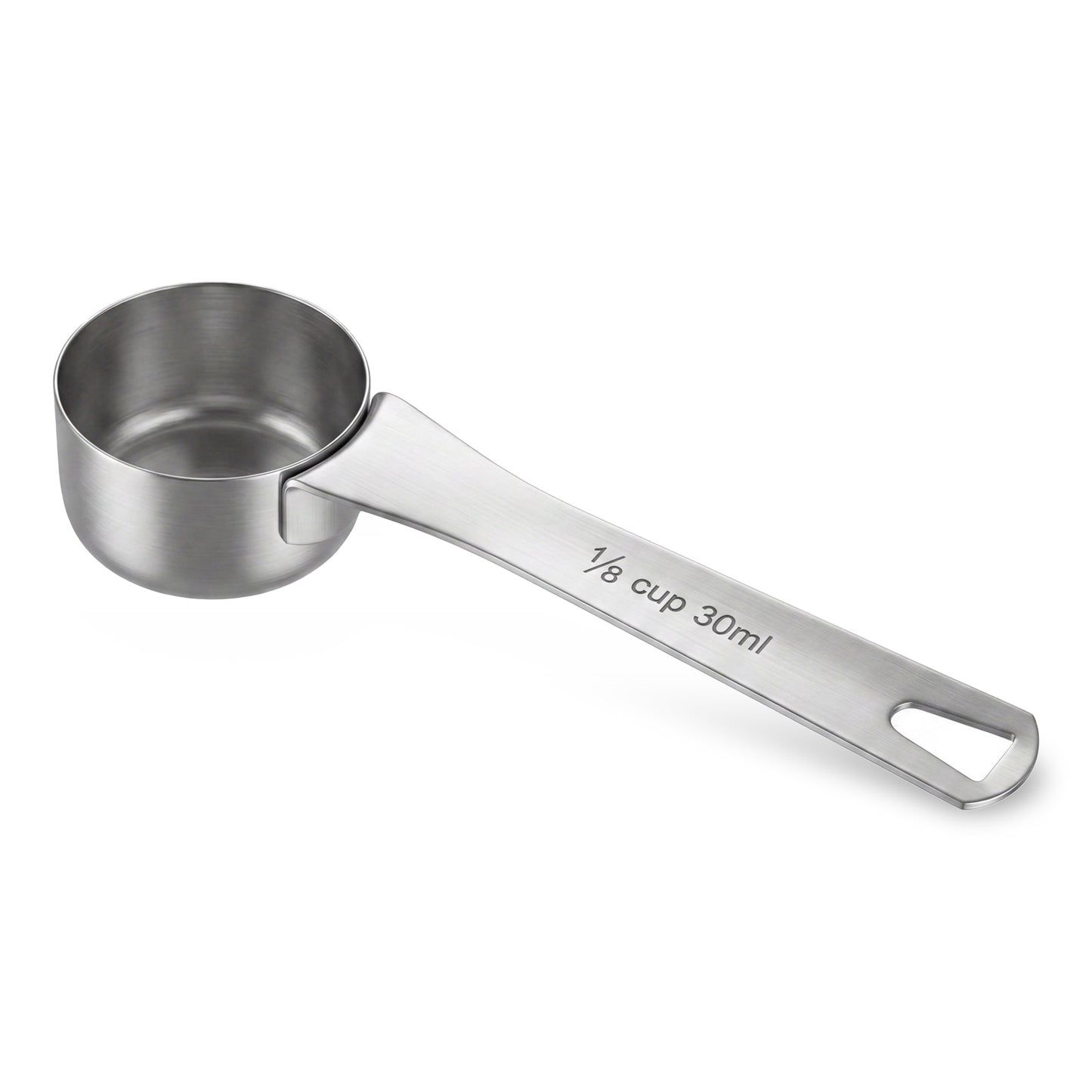 1/8 Cup(30ml) Single Measuring Spoon, 2 Tablespoon Coffee Scoop Stainless Steel Long Teaspoon Scoop Metal Tablespoon Measuring Spoon for Home Kitchen Ground Coffee Tea Sugar