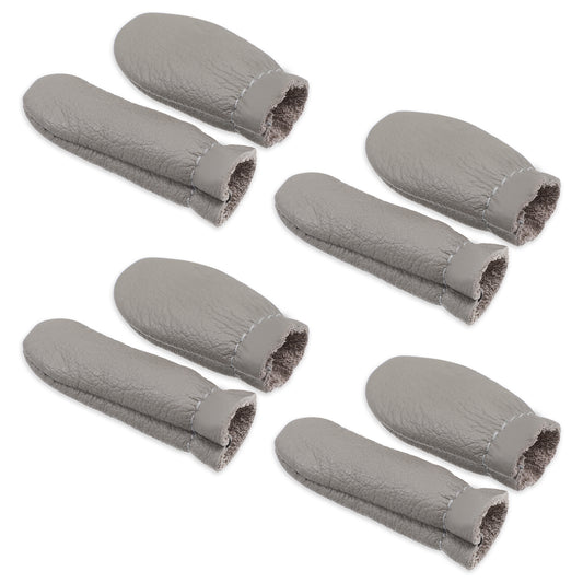4 Pairs Leather Finger Protector Needle Felting Finger Protectors Embroidery Crochet Protector Fingers Thumb Protection Thimble Guards Tools Needlework Handmaking Thimbles Pads for Hand Craft Sewing
