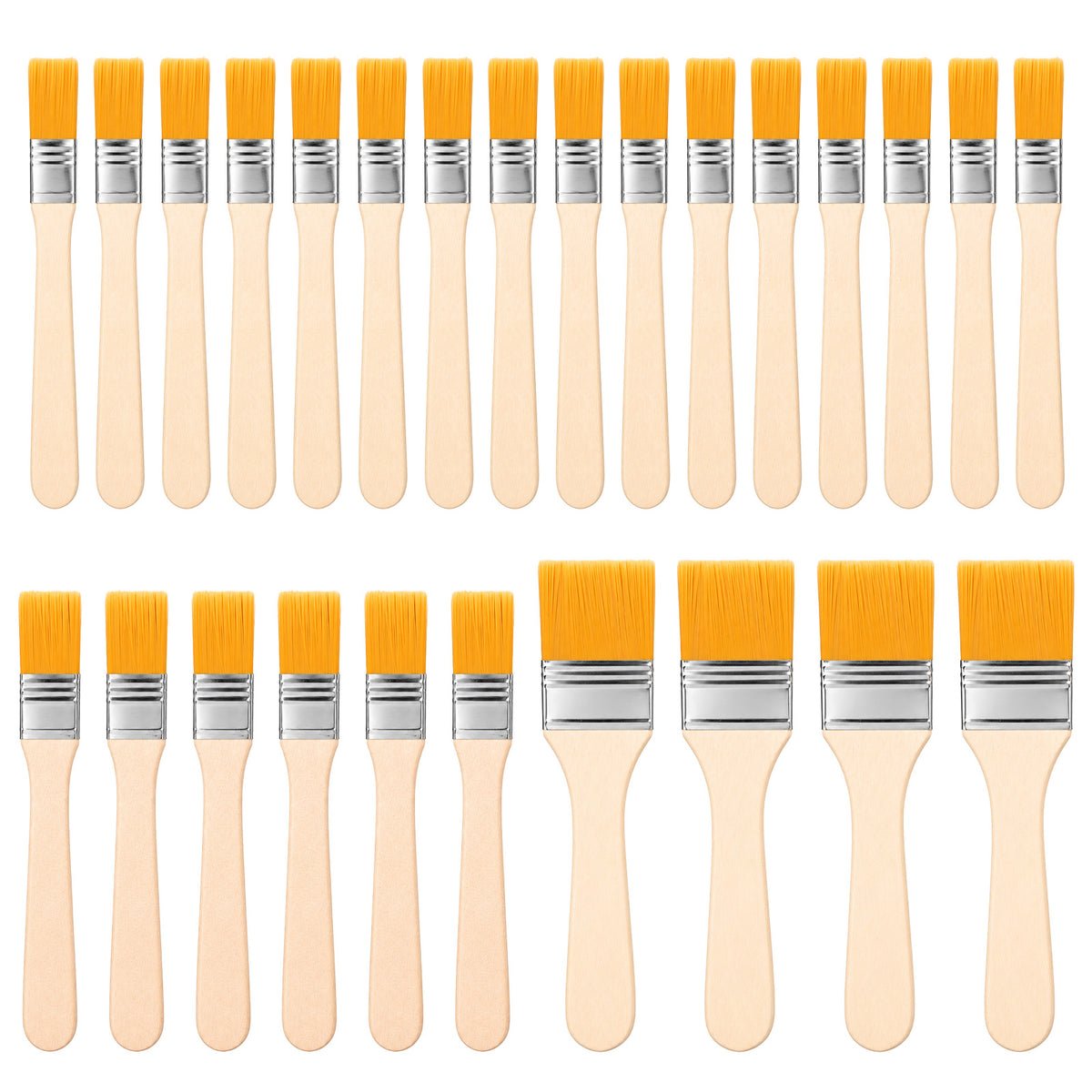 26PCS Paint Brush Set, Soft Bristle Paint Brush (3 Sizes)