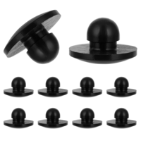 10 Pcs Silicone Rubber Hole Plugs 5mm Drill Hole Cover Caps ound Locking Furniture Hole Plug Push-in Type Hole Drilling Cover Plugs for Wardrobes Cupboards Cabinets Shelves Bookcase Furniture