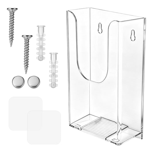 FdcZeyxior 4 X 6 Inches Brochure Holder Wall Mount, Clear Pamphlet Holder Acrylic Brochure Display Stand(1 Pack)