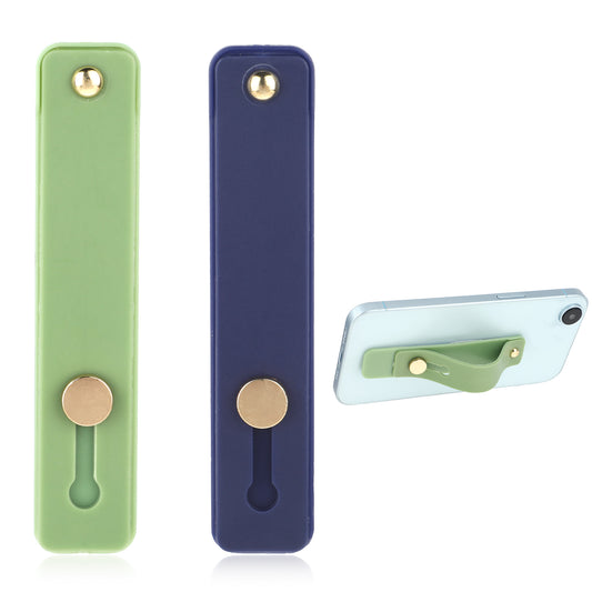 2Pcs Telescopic Phone Grip Holder Cell Phone Loop Finger Holder with Finger Strap Grip Loop Accessories for Hand Silicone Universal Portable Finger Loop for Back of Most Cell Phone Cases