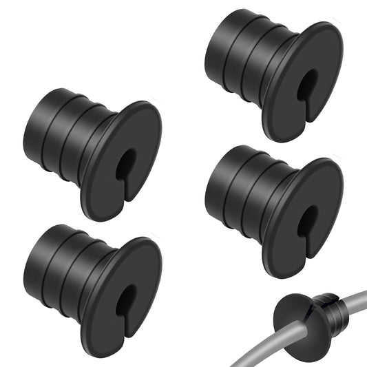 Cable Grommet Routing Kit for 3/4 inch Wall Hole, Rubber Wall Bushing Grommet, Silicone Cable Wall Pass, Anti-Slip Wall Grommets for Ethernet Cable