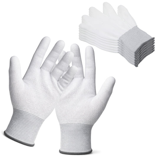 Trinkrittey 6 Pairs Quilting Gloves for Free-motion Sewing, Lightweight Nylon Sewing Glove Quilting Gloves for Quilters