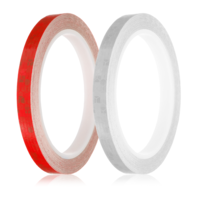 2PCS Neon Reflective Tape 0.4in X 26feet, High-Intensity Reflective Tape Reflective Warning Tape Night Safety Stickers Fluorescent Tape Waterproof Outdoor Dot Auto Stickers for Bikes Helmet, White Red