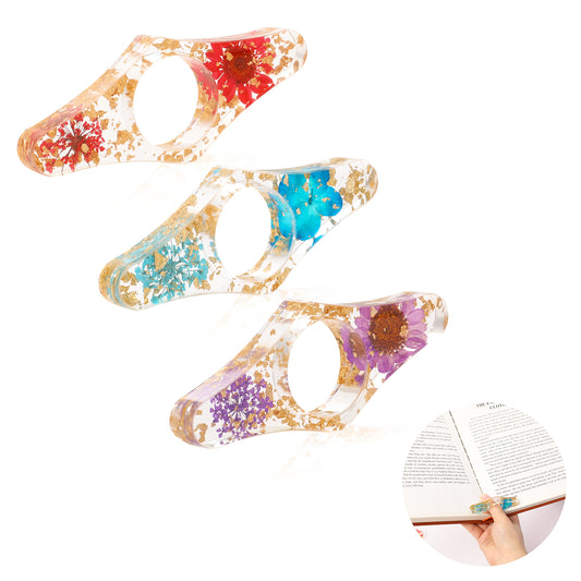 Dried Flower Resin Page Holder - Diamond