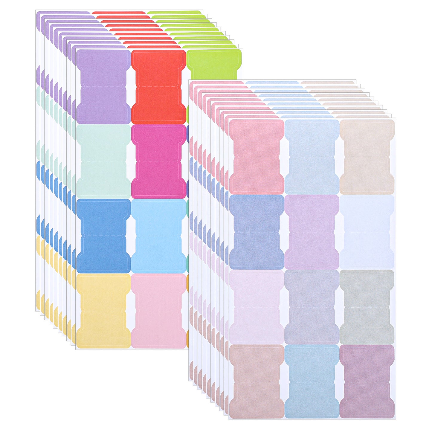 Sticky Index Tabs, 40 Sheets/480 Pieces Book Annotation Tab, Writable Sticky Notes Flags Paper, Double Sided Book Page Markers Tabs, Planner Stickers, Blank Monthly Tab for Notes Labeling Classifying