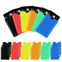 RFID Blocking Sleeves, 24 Pieces Plastic Credit Card Sleeves Colorful Credit Card Protector Sleeves RFID Card Holder Sleeve Waterproof Credit Card RFID Blocking Sleeves Holder for Women Men Wallet