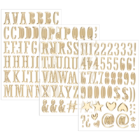 3D Gold Puffy Letter Stickers 1 Inch Gold Foam Alphabet Number Stickers Self Adhesive Waterproof Letter Sticker for Mailbox Poster Scrapbooking Sign Graduation Cap Decor DIY Items