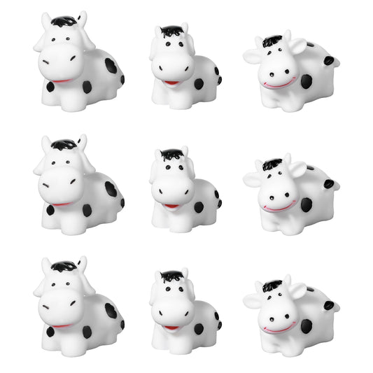 Cute Cow Car Dashboard Decorations, 9 pcs Cute Car Accessories Cute Cow Car Decor Cow Car Accessories Cow Figurine Dashboard Accessories Mini Cows Car Ornament Kawaii Accessories for Women Men