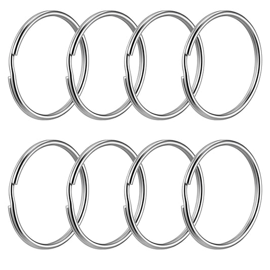 Zyghjort Key Rings Heavy Duty, 8 Pcs 1.9 Inch Split Rings for Keychains