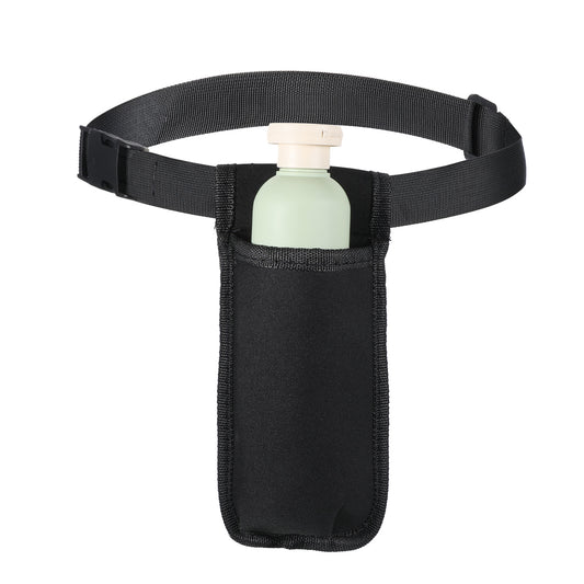 Massage Bottle Bag Professional Massage Oil Holster Lotion Oil Waist Holder Organizer with Adjustable Belt Easy Access Accessories (Black)