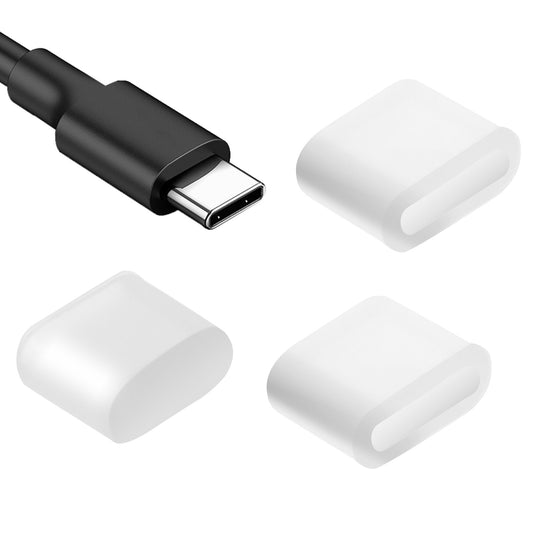 20 Pcs USB C Dust Caps, Transparent Silicone Type C Anti-Dust Plug Charging Port Protector Cover for Any Type-C Charging Male Port