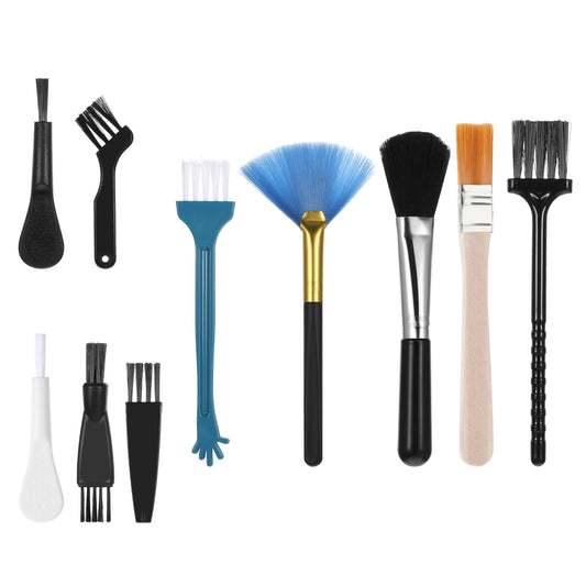 10 Pcs Keyboard Brush Computer Keyboard Laptop Cleaning Brush Small Portable Cleaning Brush Small Nylon Anti Static Brush for Cleaning Computer Motherboard Fans Keyboard Camera