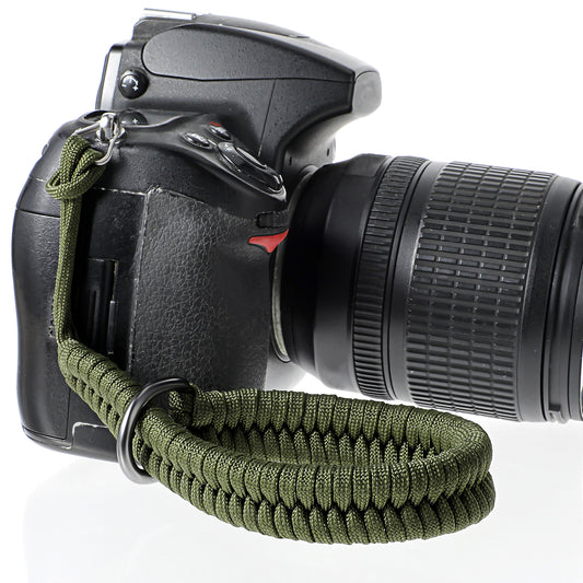 Digital Camera Wrist Strap, Adjustable Weaving Camera Hand Strap for Photographers Quick Release Wrist Lanyard with Safer Connector Camera Accessories for DSLR or Mirrorless Camera (ArmyGreen)