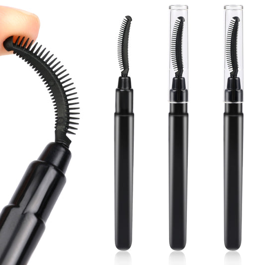 3 Pcs Silicone Lash Brush with Cap Eyebrow Brush Eyelashes Definer Eyelash Grooming Brush Lash Lift Tools Mascara Brush Eye Makeup Brush Tool for Women Men