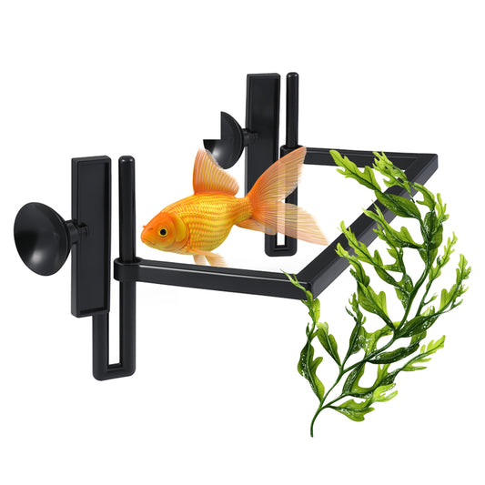 1PC Floating Plant Corral for Aquarium, Floating Plant Fence for Aquarium Accessories, Fish Tank Plants Fence Adjustable Height with Water Level, Suitable for All Floatings Plants and Aquariums Square