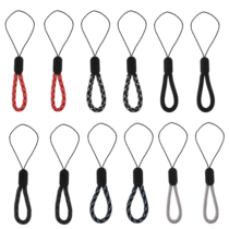 Lanyard Finger Strap, 12 Pack Phone Hand Wrist Strap Lanyard, Finger Lanyard Small Wrist Strap, 4.72inch Adjust Finger Wrist Neck Lanyards for Cellphone, Cameras, Keys, USB Flash Drives(6 Colors)