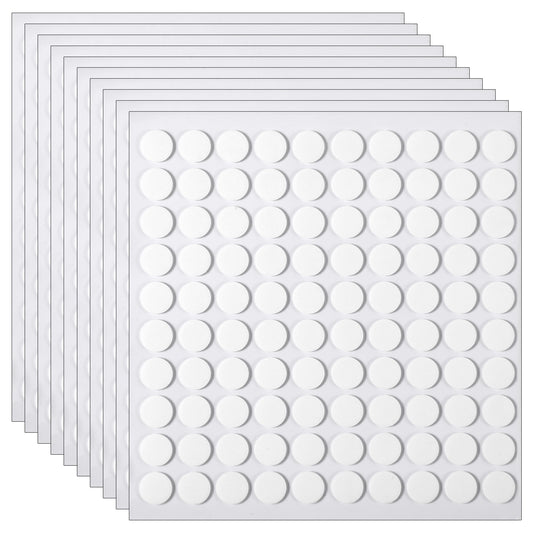 EupHHonycs 1000 Pcs Double Sided Sticky Dots Round Transparent Sticky Pads Removable Adhesive Dots for Glass Wall Metal Wood Home Decoration(10mm)